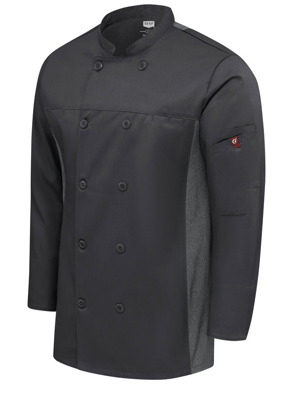 Red Kap Men's Deluxe Airflow Chef Coat