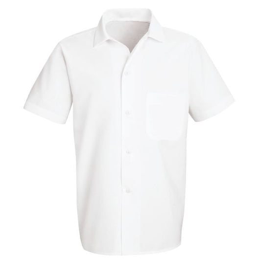 Red Kap Button-Front Cook Shirt - White