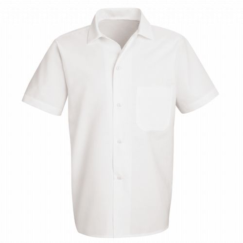 Red Kap Button-Front Cook Shirt - White