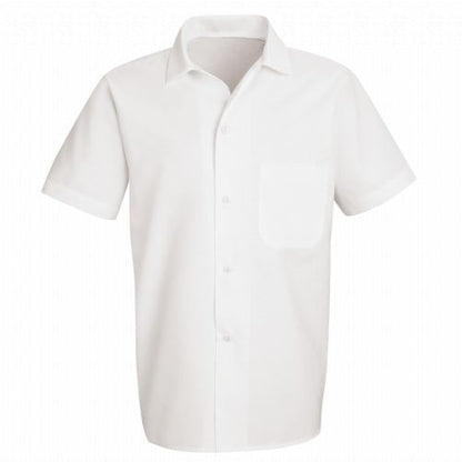 Red Kap Button-Front Cook Shirt - White