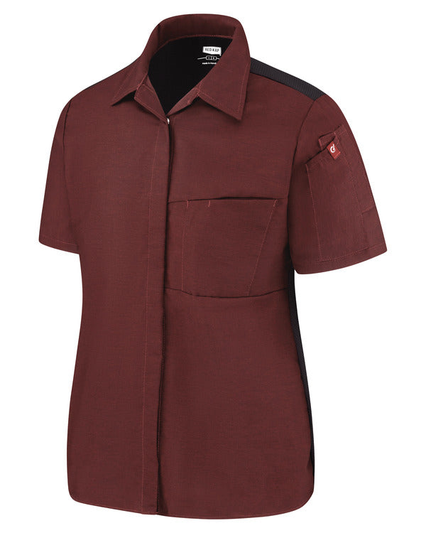 Red Kap Women's Airflow Cook Shirt with OilBlok