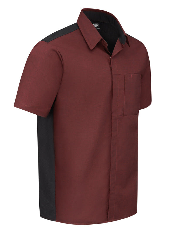 Red Kap Men's Airflow Cook Shirt with OilBlok