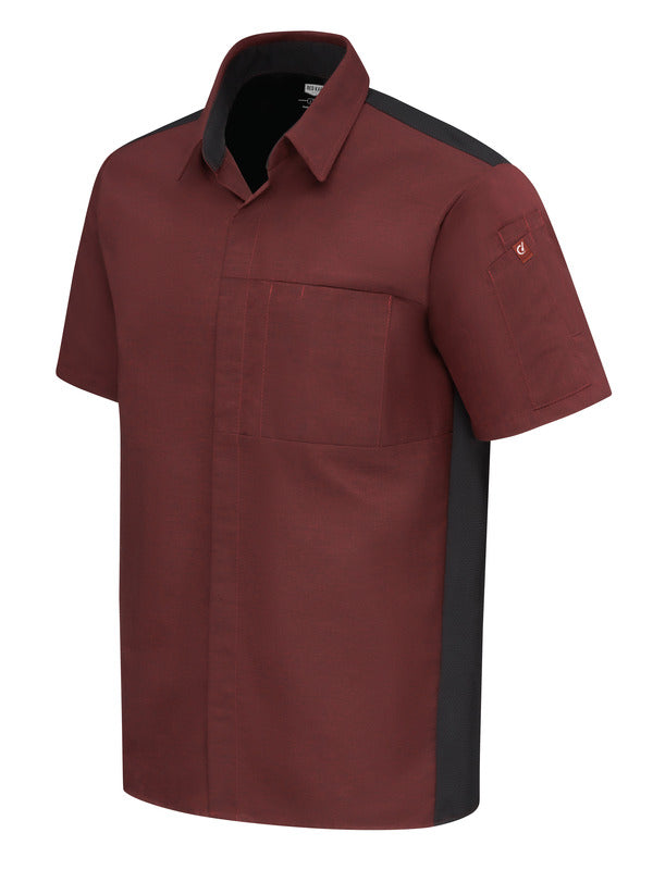 Red Kap Men's Airflow Cook Shirt with OilBlok