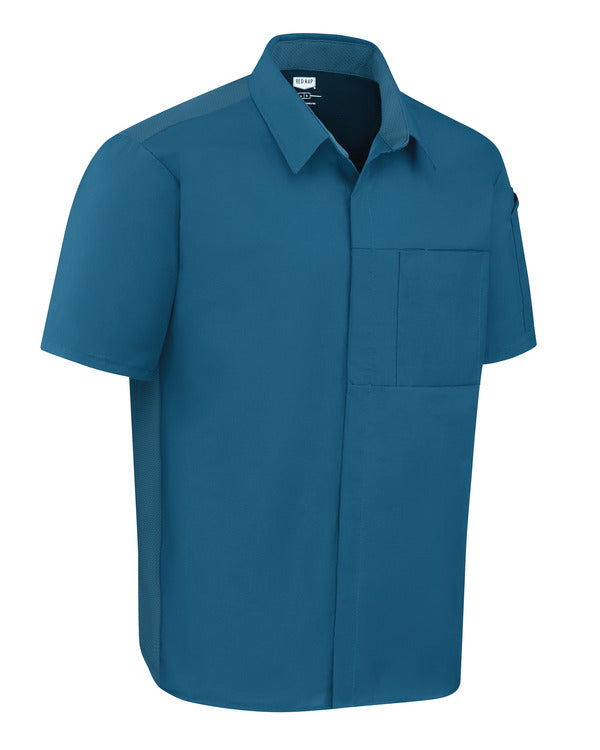 Red Kap Men's Airflow Cook Shirt with OilBlok