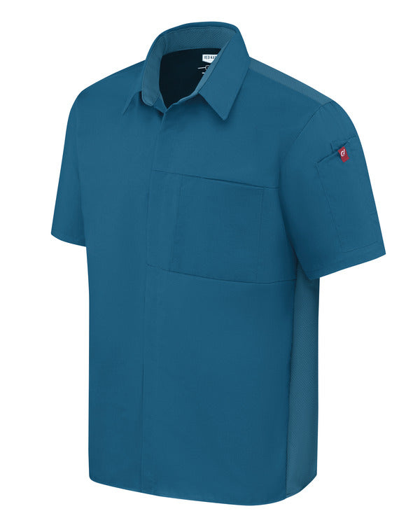 Red Kap Men's Airflow Cook Shirt with OilBlok