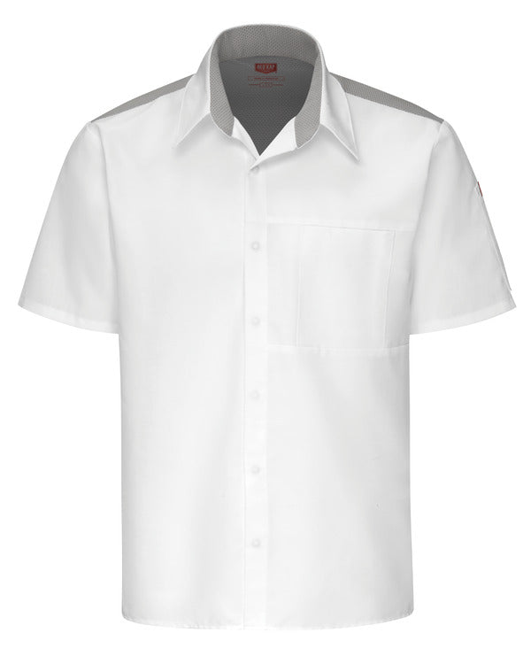 Red Kap Men's Airflow Cook Shirt with OilBlok