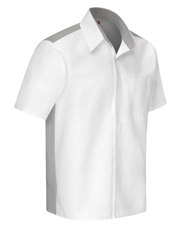 Red Kap Men's Airflow Cook Shirt with OilBlok