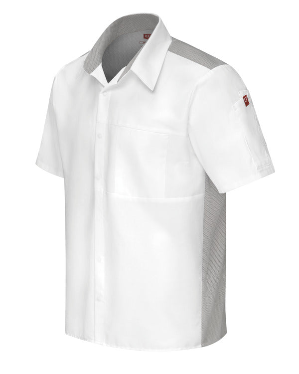 Red Kap Men's Airflow Cook Shirt with OilBlok