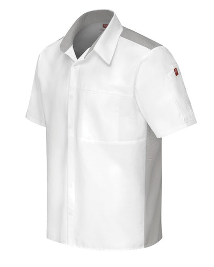Red Kap Men's Airflow Cook Shirt with OilBlok