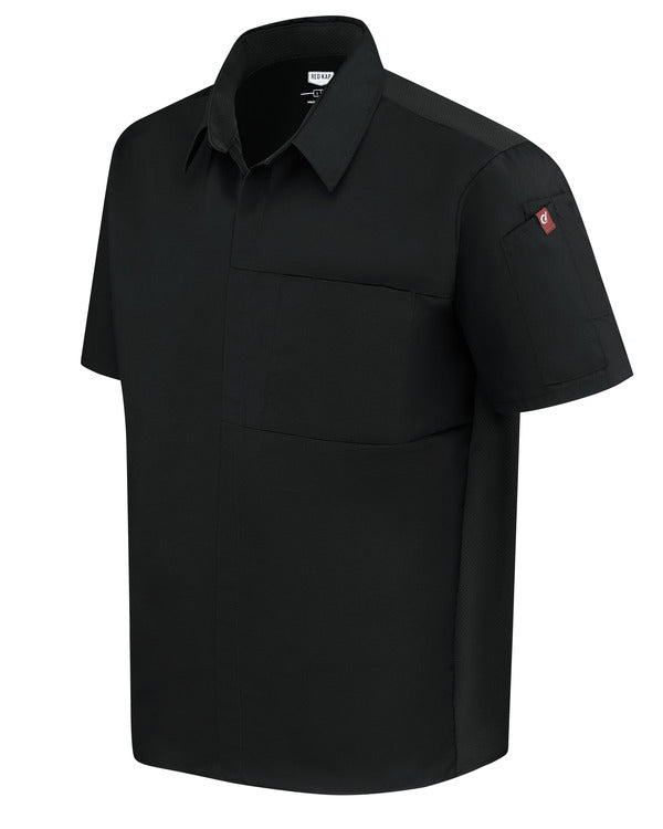 Red Kap Men's Airflow Cook Shirt with OilBlok