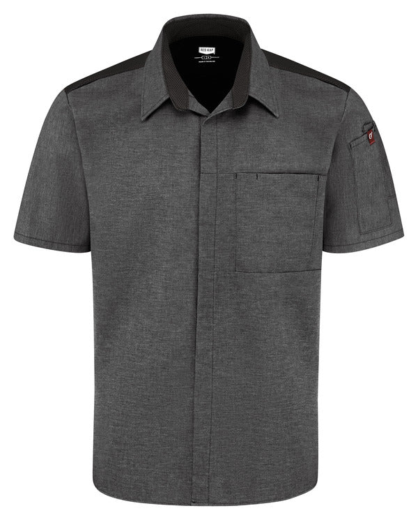 Red Kap Men's Airflow Cook Shirt with OilBlok