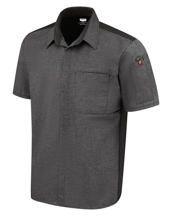 Red Kap Men's Airflow Cook Shirt with OilBlok