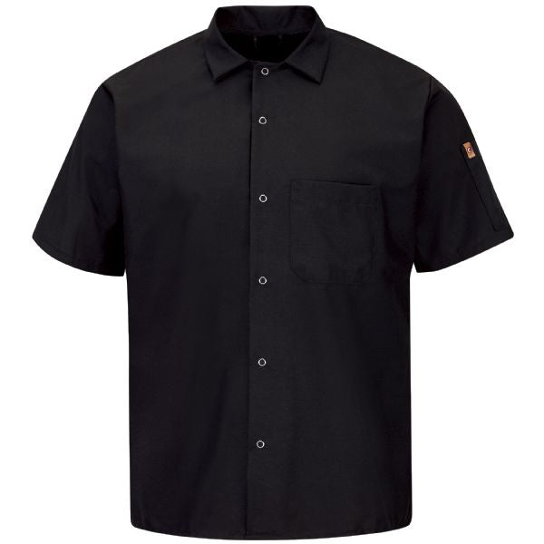Red Kap Men's Short Sleeve Cook Shirt with OilBlok + MIMIX®