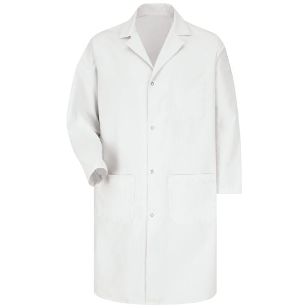 Red Kap Men's Gripper-Front Lab Coat