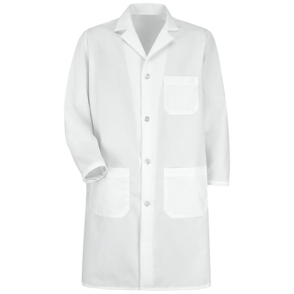 Red Kap Men's Gripper-Front Lab Coat