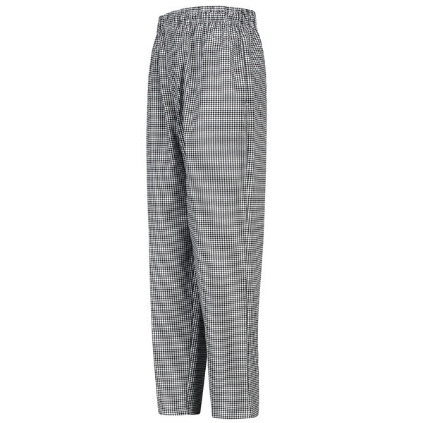 Red Kap Men's Checked Baggy Chef Pant - Black & White Check