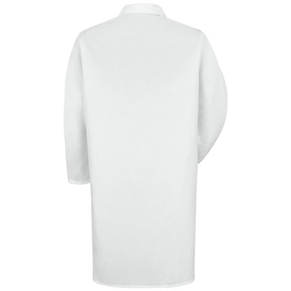 Red Kap Men's Button-Front Lab Coat - White