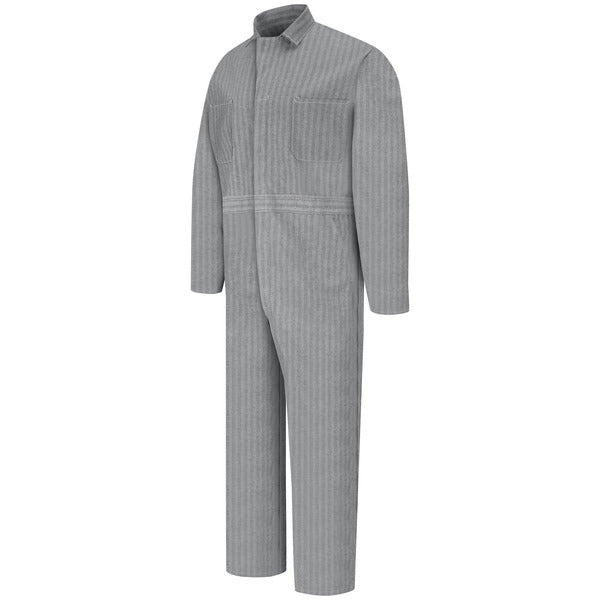 Red Kap Snap-Front Cotton Herringbone Coverall - Herringbone