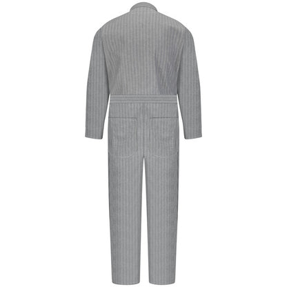 Red Kap Snap-Front Cotton Herringbone Coverall - Herringbone