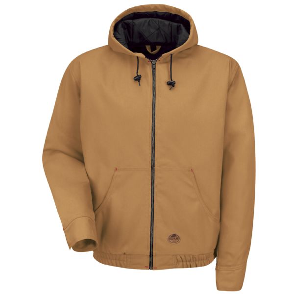 Red Kap Blended Duck Zip-Front Hooded Jacket