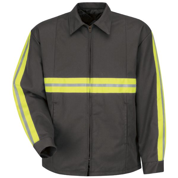 Red Kap Men's Enhanced Visibility Perma-Lined Panel Jacket