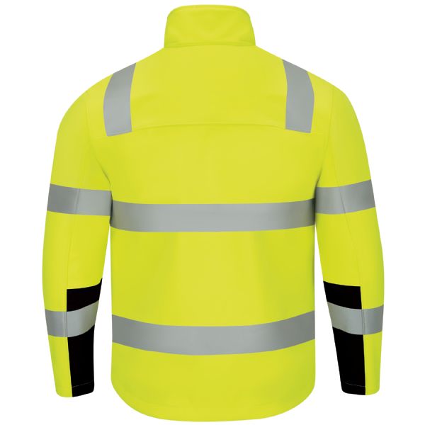 Red Kap Hi-Visibility Soft Shell Jacket - HI VIS/BLACK