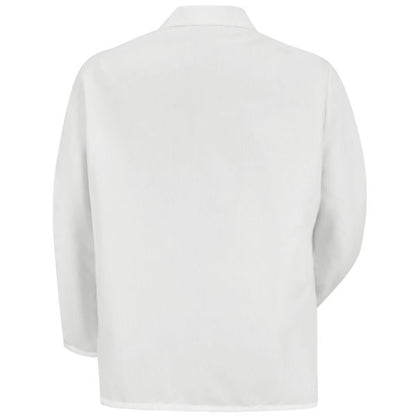 Red Kap Men's Specialized Lapel Counter Coat - White