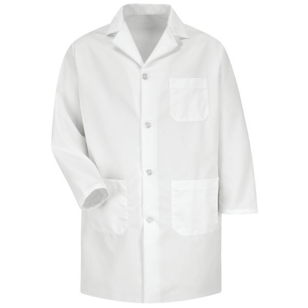 Red Kap Men's Staff Coat - White