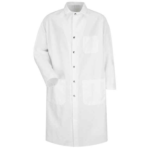 Red Kap Full Cut Butcher Coat - White