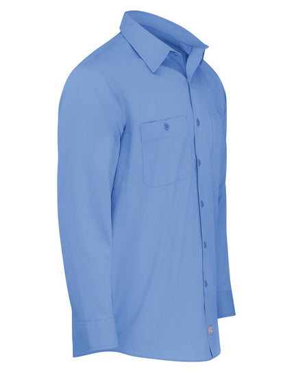 Dickies Men's Industrial WorkTech Ventilated Long-Sleeve Work Shirt With Cooling Mesh