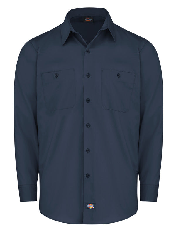 Dickies Men's Industrial WorkTech Ventilated Long-Sleeve Work Shirt With Cooling Mesh