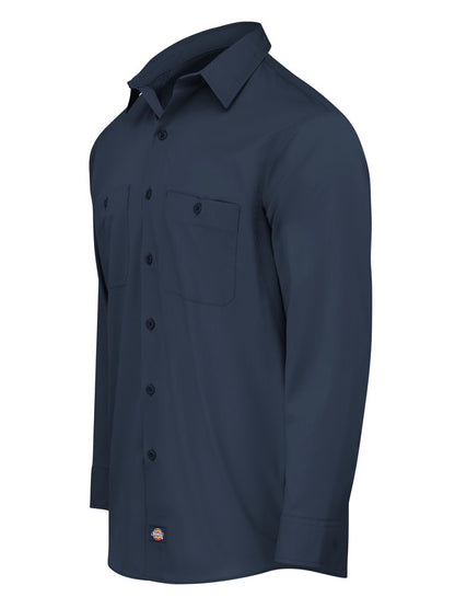 Dickies Men's Industrial WorkTech Ventilated Long-Sleeve Work Shirt With Cooling Mesh