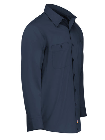 Dickies Men's Industrial WorkTech Ventilated Long-Sleeve Work Shirt With Cooling Mesh