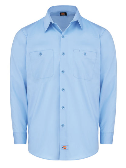 Dickies Men's Industrial WorkTech Ventilated Long-Sleeve Work Shirt With Cooling Mesh