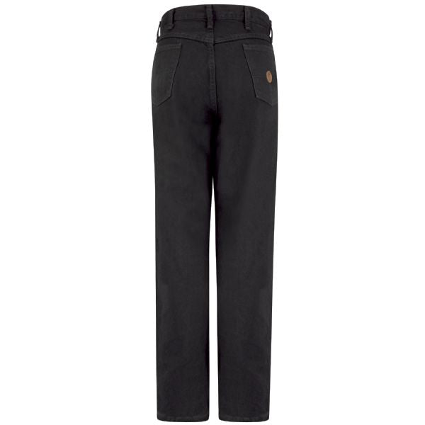 Red Kap Men's Relaxed Fit Black Jean - Black