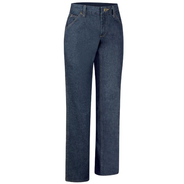 Red Kap Women's Straight Fit Jean - Prewashed Denim