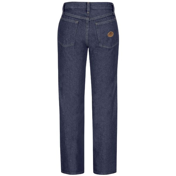 Red Kap Women's Straight Fit Jean - Prewashed Denim