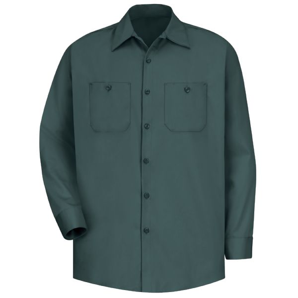 Red Kap Men's Long Sleeve Wrinkle-Resistant Cotton Work Shirt