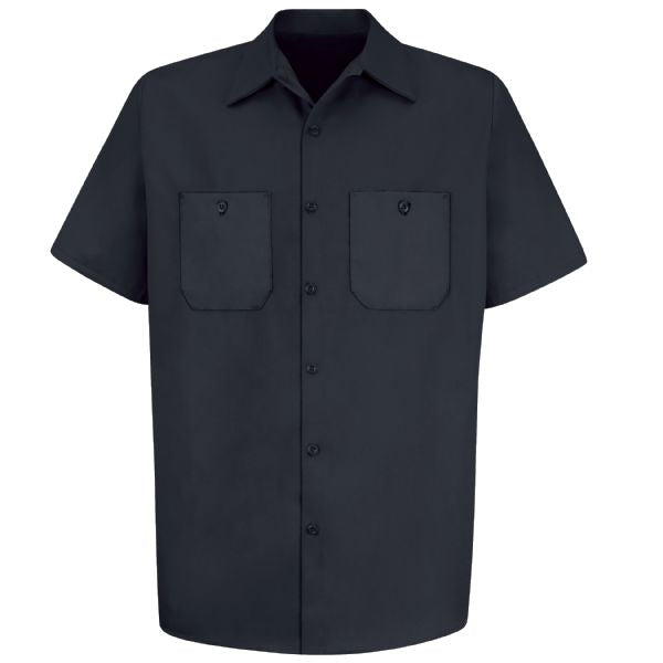 Red Kap Men's Short Sleeve Wrinkle-Resistant Cotton Work Shirt