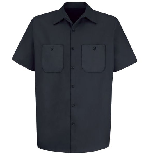 Red Kap Men's Short Sleeve Wrinkle-Resistant Cotton Work Shirt