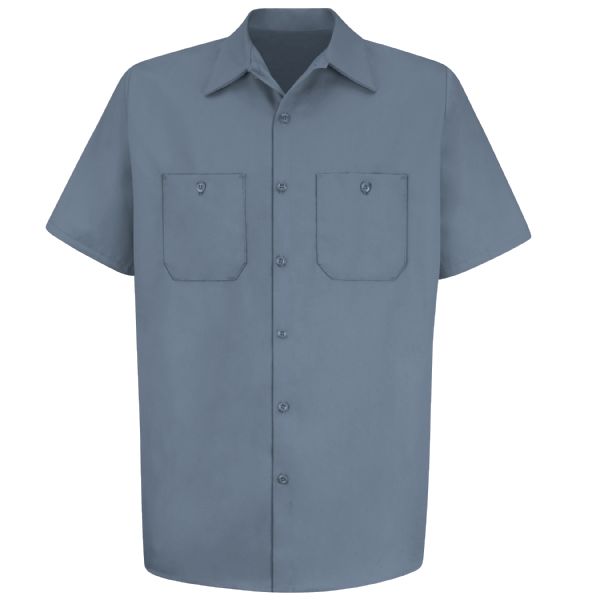 Red Kap Men's Short Sleeve Wrinkle-Resistant Cotton Work Shirt