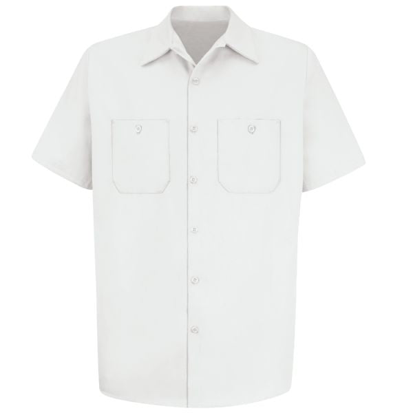 Red Kap Men's Short Sleeve Wrinkle-Resistant Cotton Work Shirt