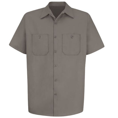 Red Kap Men's Short Sleeve Wrinkle-Resistant Cotton Work Shirt