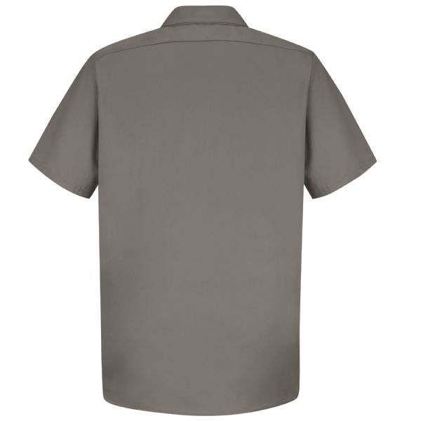 Red Kap Men's Short Sleeve Wrinkle-Resistant Cotton Work Shirt