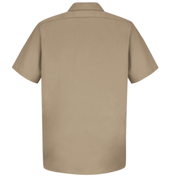 Red Kap Men's Short Sleeve Wrinkle-Resistant Cotton Work Shirt