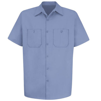 Red Kap Men's Short Sleeve Wrinkle-Resistant Cotton Work Shirt