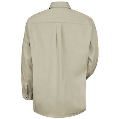 Red Kap Men's Long Sleeve Cotton Contrast Dress Shirt