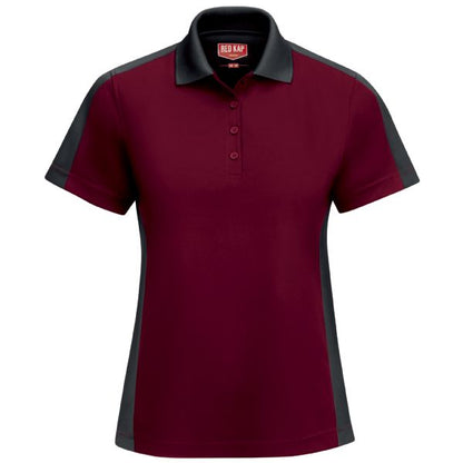 Red Kap Women's Short Sleeve Performance Knit® Two-Tone Polo