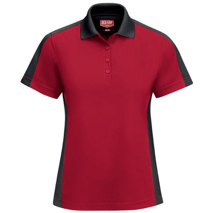 Red Kap Women's Short Sleeve Performance Knit® Two-Tone Polo