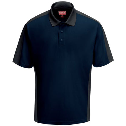 Red Kap Men's Short Sleeve Performance Knit® Two-Tone Polo
